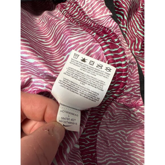Nike Full Zip Hooded Windrunner Jacket in Purple and Mint Zebra Size L - Picture 11 of 12